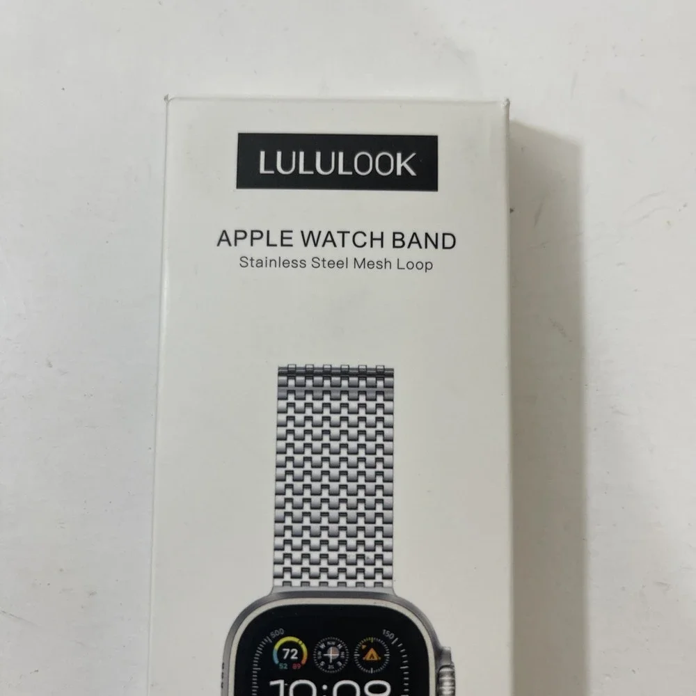 LULULOOK Magnetic Stainless Steel For Apple Watch 42mm‎ Rose Gold New Open Box.